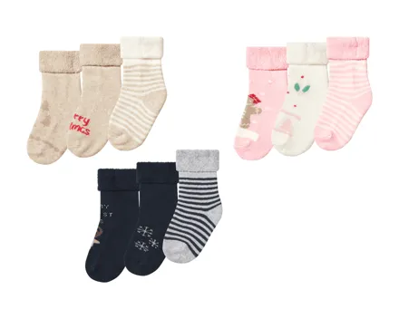 Lupilu® Baby-Thermosocken, 3er-Set