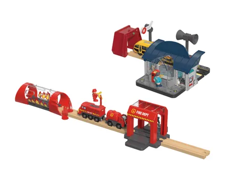 Lupilu® Bahnhof-Set/Feuerwehr Einsatz-Set