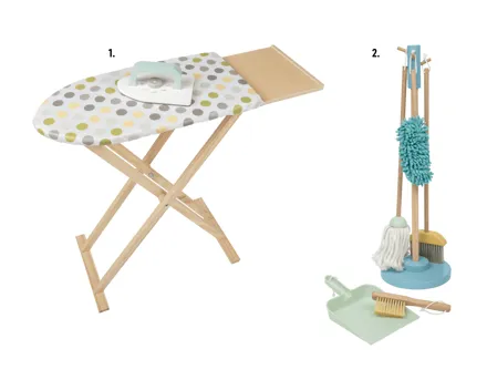 Lupilu® Bügelbrett, 2-tlg./Putzstation, 6-tlg.