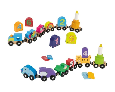 Lupilu® Holzeisenbahn-Set