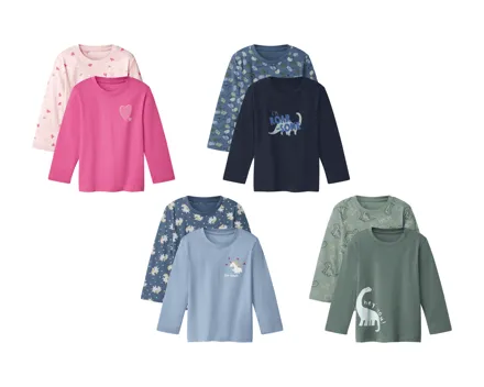 Lupilu® Langarmshirts, 2er-Set
