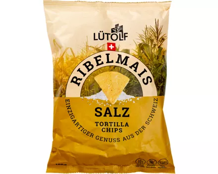 Lütolf Ribelmais Tortilla Chips Salz