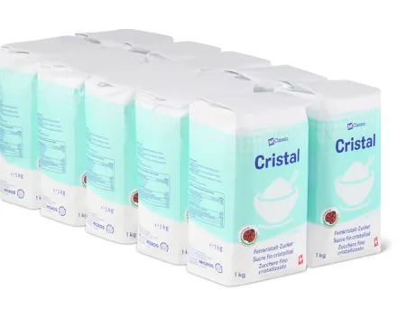 M-Classic Cristal Feinzucker, IP-SUISSE, 10er-Pack