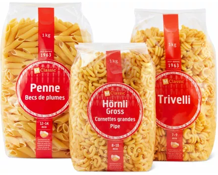 M-Classic-Hörnli, -Penne oder -Trivelli