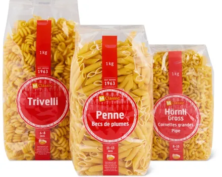 M-Classic-Hörnli, -Penne oder -Trivelli