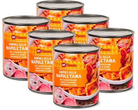 M-Classic Ravioli alla Napoletana mit Fleischfüllung, 6er-Pack