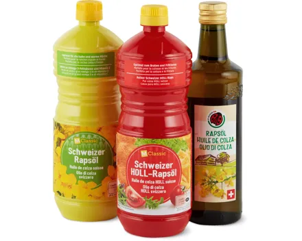 M-Classic und IP-SUISSE Rapsöle