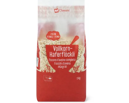 M-Classic Vollkorn Haferflöckli fein
