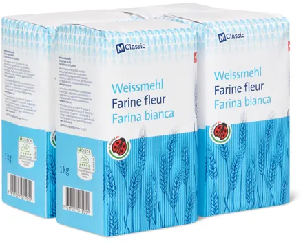 M-Classic Weissmehl, IP-SUISSE, 4er-Pack