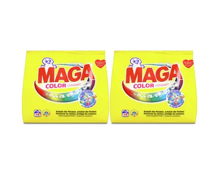 Maga Color Waschpulver 18 Waschgänge 2x 0.99kg