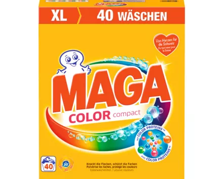 Maga Colorwaschmittel Pulver Color Compact 40 Waschgänge
