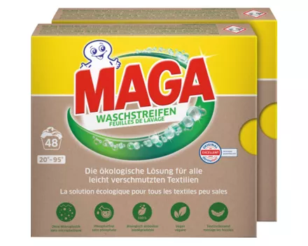 Maga Waschstreifen 2 x 48 Waschgänge