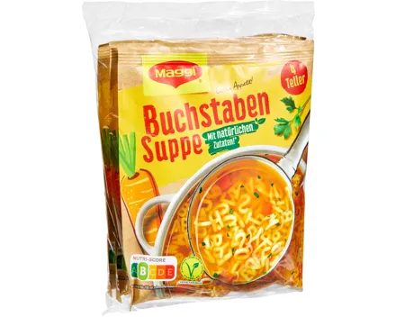 Maggi Buchstabensuppe