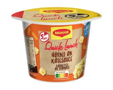Maggi Quick Lunch Hörnli Käsesauce