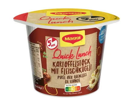 Maggi Quick Lunch Kartoffelstock & Fleischkügeli