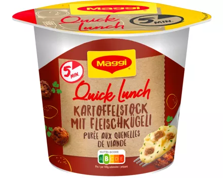 Maggi Quick Lunch Kartoffelstock mit Fleischkügeli