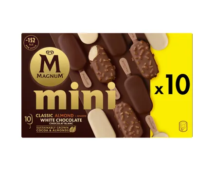 Magnum Mini Classic/Almond/White 10x55ml