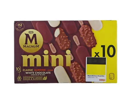 Magnum Mini Classic/Almond/White 10x55ml