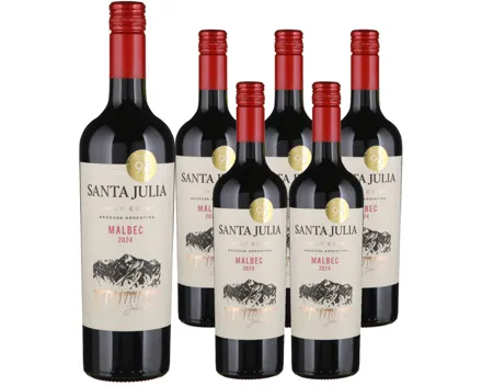 Malbec Argentina Santa Julia 6x 75cl (2024) – Rotwein, Argentinien (0.75l)