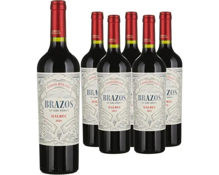 Malbec Mendoza Argentina Brazos de los Andes Familia Zuccardi 6x 75cl (2024) – Rotwein, Argentinien (0.75l)
