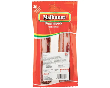 Malbuner Bauernspeck 2 Stück ca. 275g