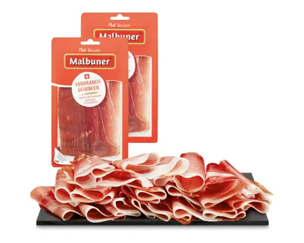 Malbuner Landrauchschinken ca.2x120g 240g