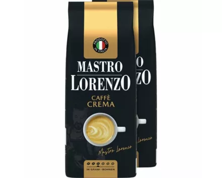 Mastro Lorenzo Crema Kaffeebohnen 2 x 1000 g