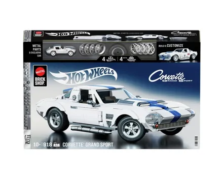 Mattel Brick Shop Hot Wheels Elite Series Custom Corvette Grand Sport