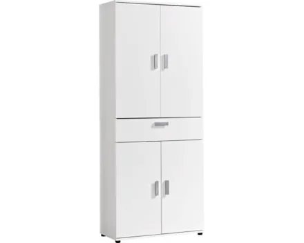 Mehrzweckschrank Kreta 5 Dekor weiss 75 x 184 x 35 cm