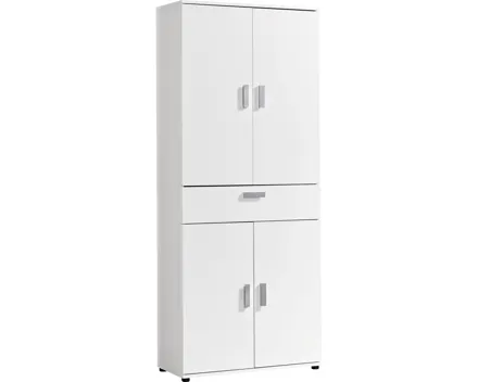 Mehrzweckschrank Kreta 5 Dekor weiss 75 x 184 x 35 cm