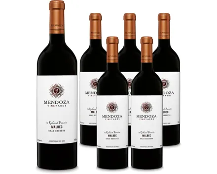 Mendoza Vineyards Malbec Gran Reserva 6x 75cl (2022) – Rotwein, Argentinien (0.75l)