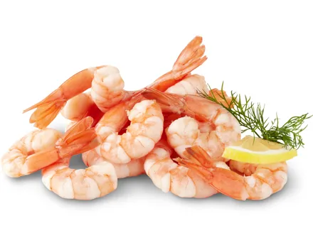 Migros Bio Crevetten Tail-on, gekocht