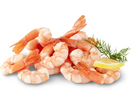 Migros Bio Crevetten Tail-on, gekocht