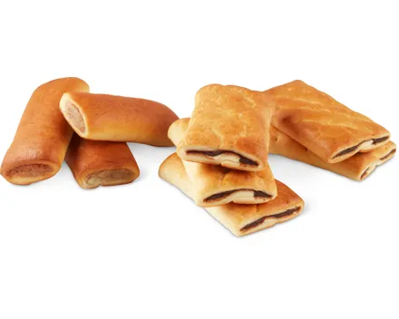 Migros Bio Dinkel-Birnweggli, Petit Bonheur-Nussrollen oder -Birnweggli