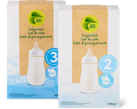Migros Bio Folgemilch 2 und 3