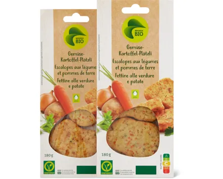 Migros Bio-Gemüse-Kartoffel-Plätzli oder -Nuggets, gekühlt