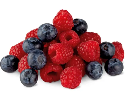 Migros Bio Heidelbeeren und Himbeeren