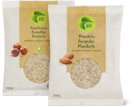 Migros Bio-Mandeln und -Haselnüsse gemahlen