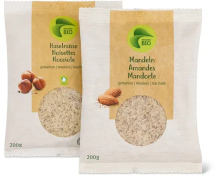 Migros Bio-Mandeln und -Haselnüsse gemahlen