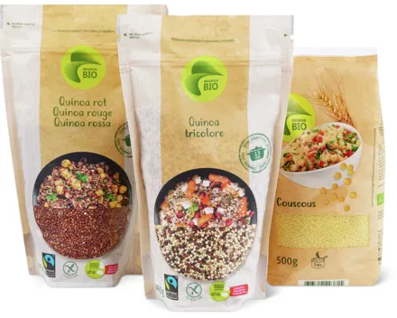 Migros Bio-Quinoa und -Couscous