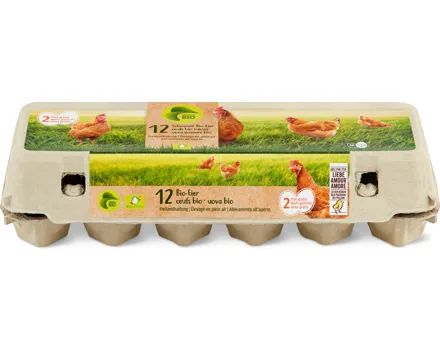Migros Bio Schweizer Eier aus Freilandhaltung
