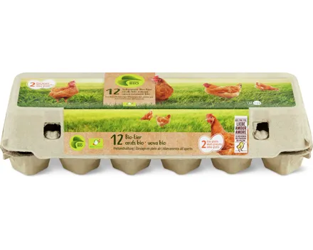 Migros Bio Schweizer Eier aus Freilandhaltung