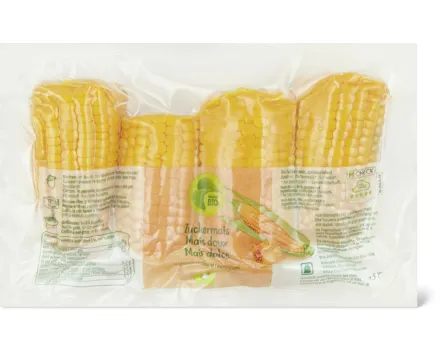 Migros Bio Zuckermais pasteurisiert
