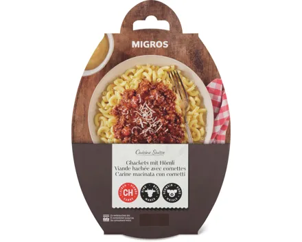 Migros Ghackets mit Hörnli