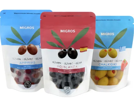 Migros Oliven im Beutel