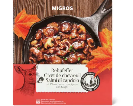 Migros Rehpfeffer mit Pilzen