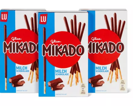 Mikado Milch- oder dunkle Schokolade