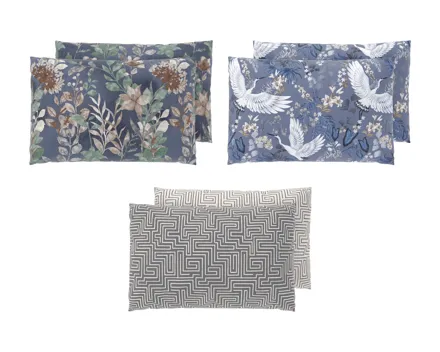 Mikrofaser-Satin-Wendekissenbezüge, 2er