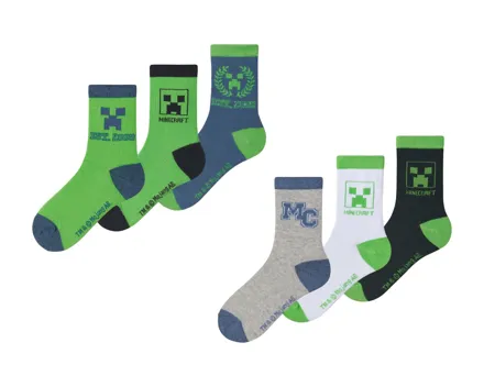 Minecraft Socken, 3er