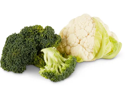 Mini-Blumenkohl und -Broccoli